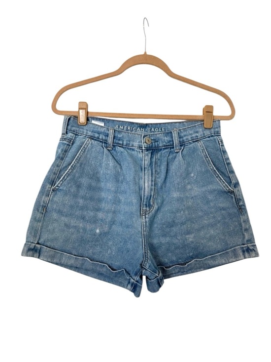 American Eagle Outfitters Pants - American Eagle Cuffed Denim Mom Short Women’s 8 Blue